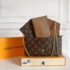 Pochette Félicie Monogram Brown
