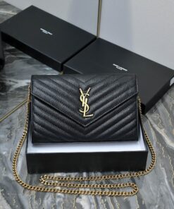 Envelope Chain Wallet Golden Caviar